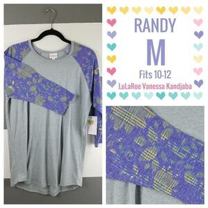 LuLaRoe Randy Medium Floral Sleeves NEW